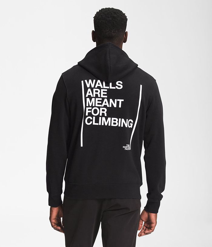 Sudadera Con Capucha The North Face Hombre Negras Walls Pullover 17489DZHK